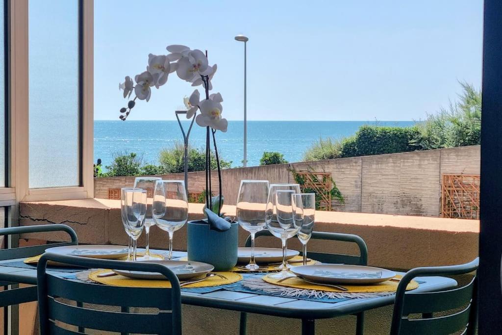 Le Marty 7 Vue Mer Centre Terrasse Garage Piscine Climatisation Sète Dış mekan fotoğraf
